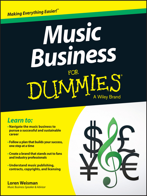 Title details for Music Business For Dummies by Loren Weisman - Wait list